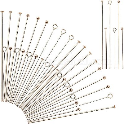 PH PandaHall 2000pcs Jewelry Head Pins 0.78/1.18/1.37/1.81 Inch Iron Flat  Head Pins Headpins Jewelry Making Beading Pins Metal End Headpins for Charm  Beads DIY Earrings and Bracelets Making 5 Colors