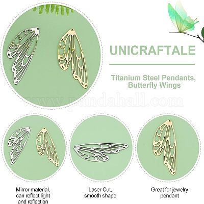 8шт 2 цвета подвески из нержавеющей стали STAS-UN0034-95-1