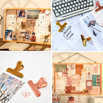 40 комплект 4 цветных железных зажима и булавки для рисования с круглой головкой AJEW-TA0002-01-1