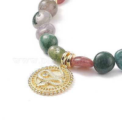 Ожерелья с кулонами из змеиной латуни с микро-паве для женщин NJEW-JN03987-02-1