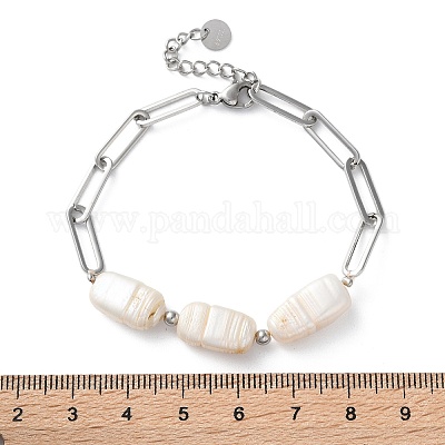 Браслеты-цепочки из нержавеющей стали 304 для женщин BJEW-A036-02P-1