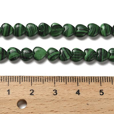Синтетического малахита бисер нитей G-P575-C14-6mm-1