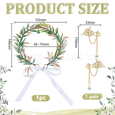 Пластиковые ободки и алюминиевые серьги&nbsp;OHAR-WH0014-16-1