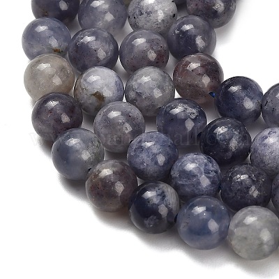 Природные иолит нитей бисера G-G300-A04-8mm-1