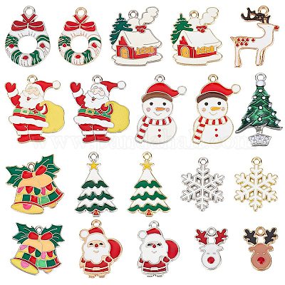 Подвески из сплава эмали 40шт 20 стиля ENAM-SC0003-61-1