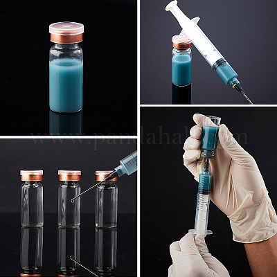 50 Fiale Vetro 5ml Con Tappo Alluminio - Per Oli Essenziali, Campioni, Laboratorio - Foto 6