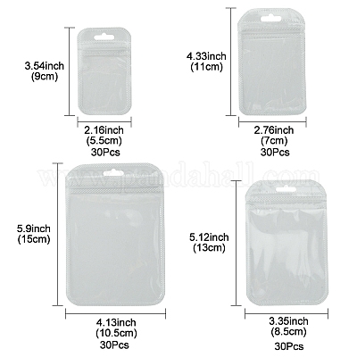 30 шт. прозрачные пластиковые пакеты с застежкой-молнией OPP-FS0001-06D-1