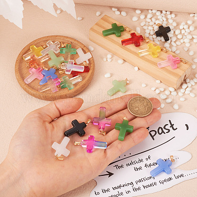 28шт 14 стиля подвески из стекла/лэмпворк GLAA-TA0001-19-1