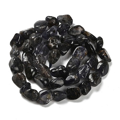 Природные иолит нитей бисера G-P497-01E-35-1