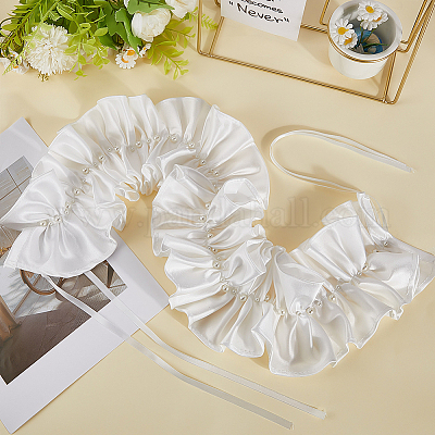 Воротники из полиэстера и тюля для женщин AJEW-WH20072-25A-1