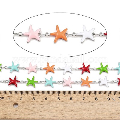 Цепи из эмалированной нержавеющей стали 304 в форме морской звезды CHS-F023-01K-P-1