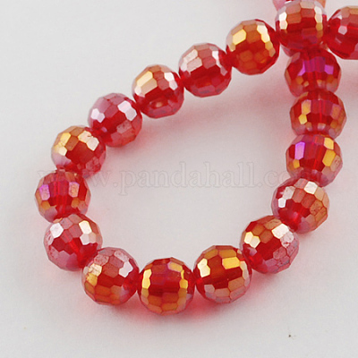 Гальванические стеклянные бусины EGLA-R040-10mm-01-1