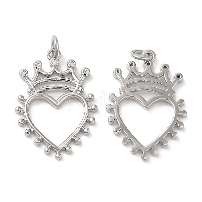 Кулоны из экологически чистой латуни с микропаве и кубическим цирконием KK-M246-41P-1