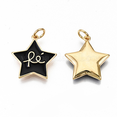 Латунь эмаль подвески KK-T062-07G-02-NF-1