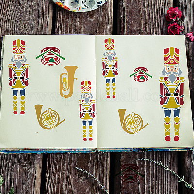 FINGERINSPIRE Wind Instrument Stencil 11.8x11.8inch Trinidad And Tobago