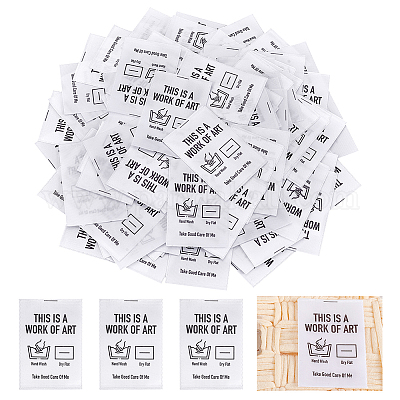 Тканые ремесленные этикетки&nbsp;SENE-WH0007-09-1