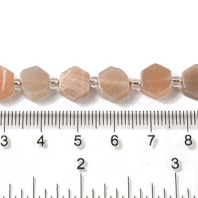 Натуральный Sunstone бисер пряди G-P534-A09-01-1