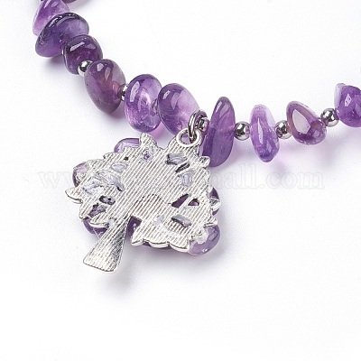 Тибетский стиль сплава шарм браслеты BJEW-JB03745-04-1