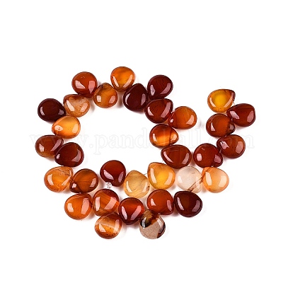 Chapelets de perles rouges en agate naturelle&nbsp;G-T138-123-1