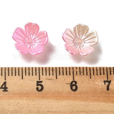 Акриловые колпачки для бусин градиентного цвета OACR-Z028-01B-1