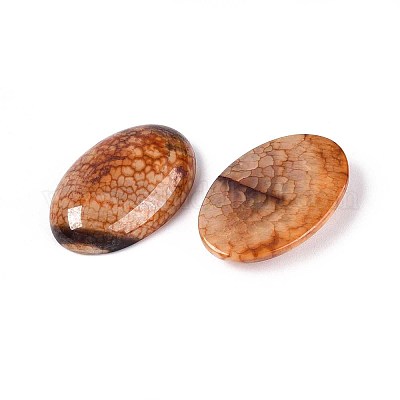 Окрашенные естественные кагашоны с агатом огня G-Q957-02B-20x30-1