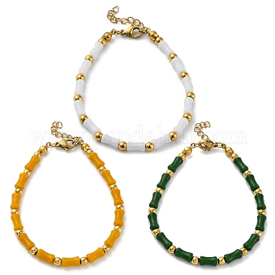 Браслеты из нержавеющей стали 304 для женщин BJEW-M056-06G-1