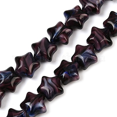 Ручной работы тысячецветник стеклянные бусины нитки LAMP-H067-01K-1