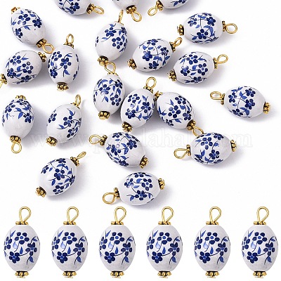 20 шт. фарфоровые подвески ручной работы&nbsp;PALLOY-YW00112-05-1