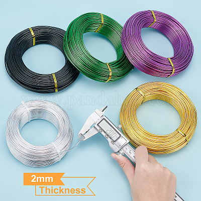 Wholesale BENECREAT 12 Gauge(2mm) Aluminum Wire 180 Feet(55m