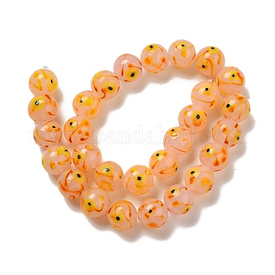 Бусы лэмпворк ручной работы LAMP-G162-08B-08-1