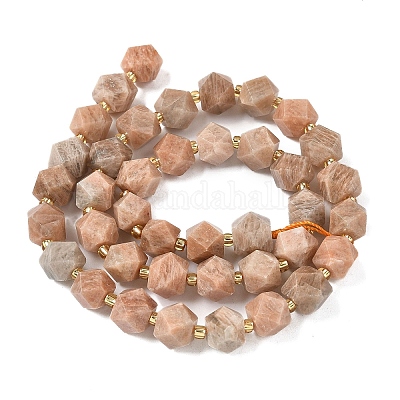 Натуральный Sunstone бисер пряди G-G271-A01-01-1