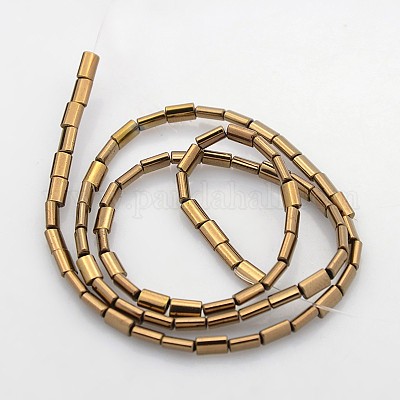 Гальванизировать немагнитных синтетический гематит бисер пряди G-J220-04-1