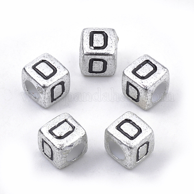 Perles acryliques plaqués&nbsp;PB43C9308-D-1