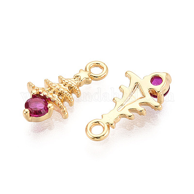 Латунные микро проложить кубического циркония подвески KK-N263-144C-G-1