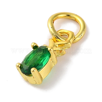 Стойки обшивки латунь микро проложить кубическую прелесть диоксида циркония KK-F881-03G-02-1