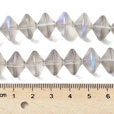 Стеклянные бусины с гальваническим покрытием  EGLA-G038-01A-HR02-1