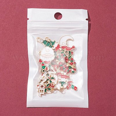 24 шт. 12 стильные рождественские тематические экологически чистые эмалированные подвески из сплава ENAM-FS0001-30-1