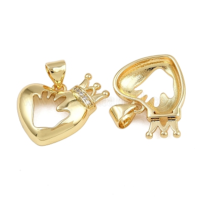 Латунные микро проложить кубического циркония подвески KK-A269-15G-1