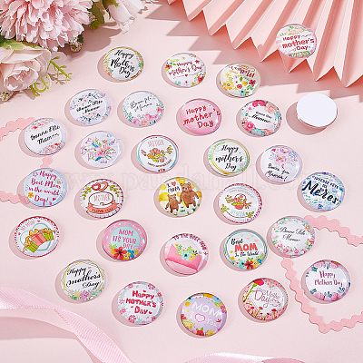 1 пакетик стеклянных кабошонов GGLA-PH0001-41B-1