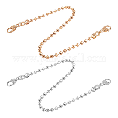 Shop WADORN 2Pcs 2 Style Aluminum & Iron Bag Curb Chains for Jewelry Making  - PandaHall Selected