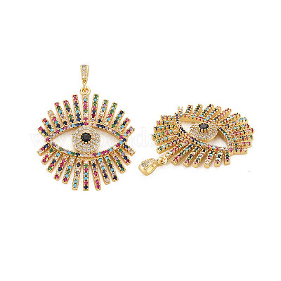 Латунные микро проложить кубического циркония подвески KK-N242-006-1