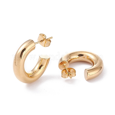 201 серьги-гвоздики из нержавеющей стали EJEW-F272-02A-1