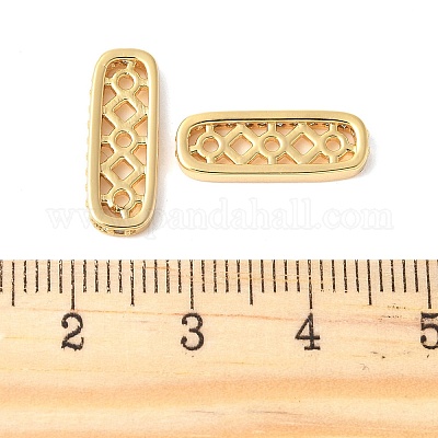 Латунные микропаве прозрачные кубические циркониевые распорки KK-U064-20B-G-1