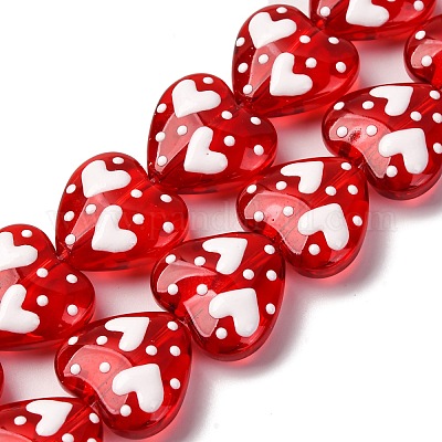 Стеклянные эмалевые бусины GLAA-Q125-01A-06-1