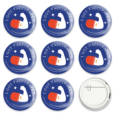 Брошь из белой жести JEWB-WH0012-049-1