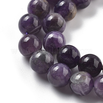 Природный аметист нитей бисера G-M445-8MM-01G-1