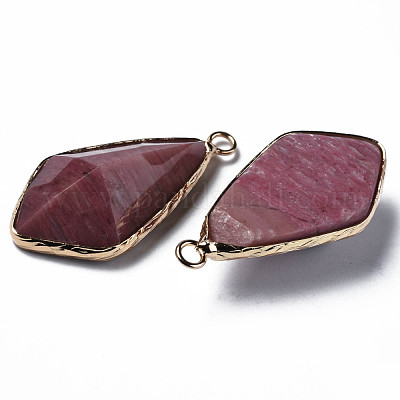 Подвески из натурального родонита G-Q998-029A-1