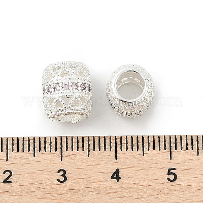 Латунные микро проложить Цирконий Европейский бисером KK-P297-05S-04-1