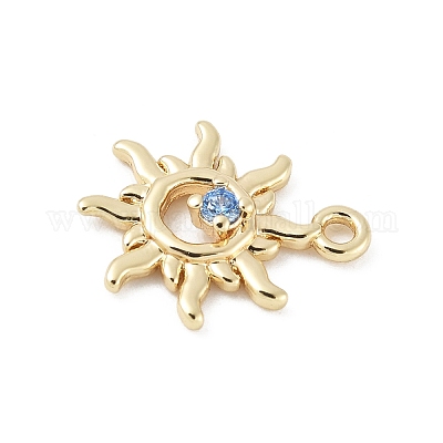 Латунные микро проложить кубического циркония подвески KK-M326-20C-G-1