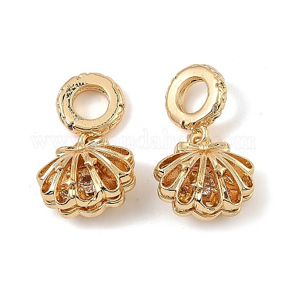 Латунь микропейв кубический цирконий европейские подвески с подвесками KK-C155-26G-1